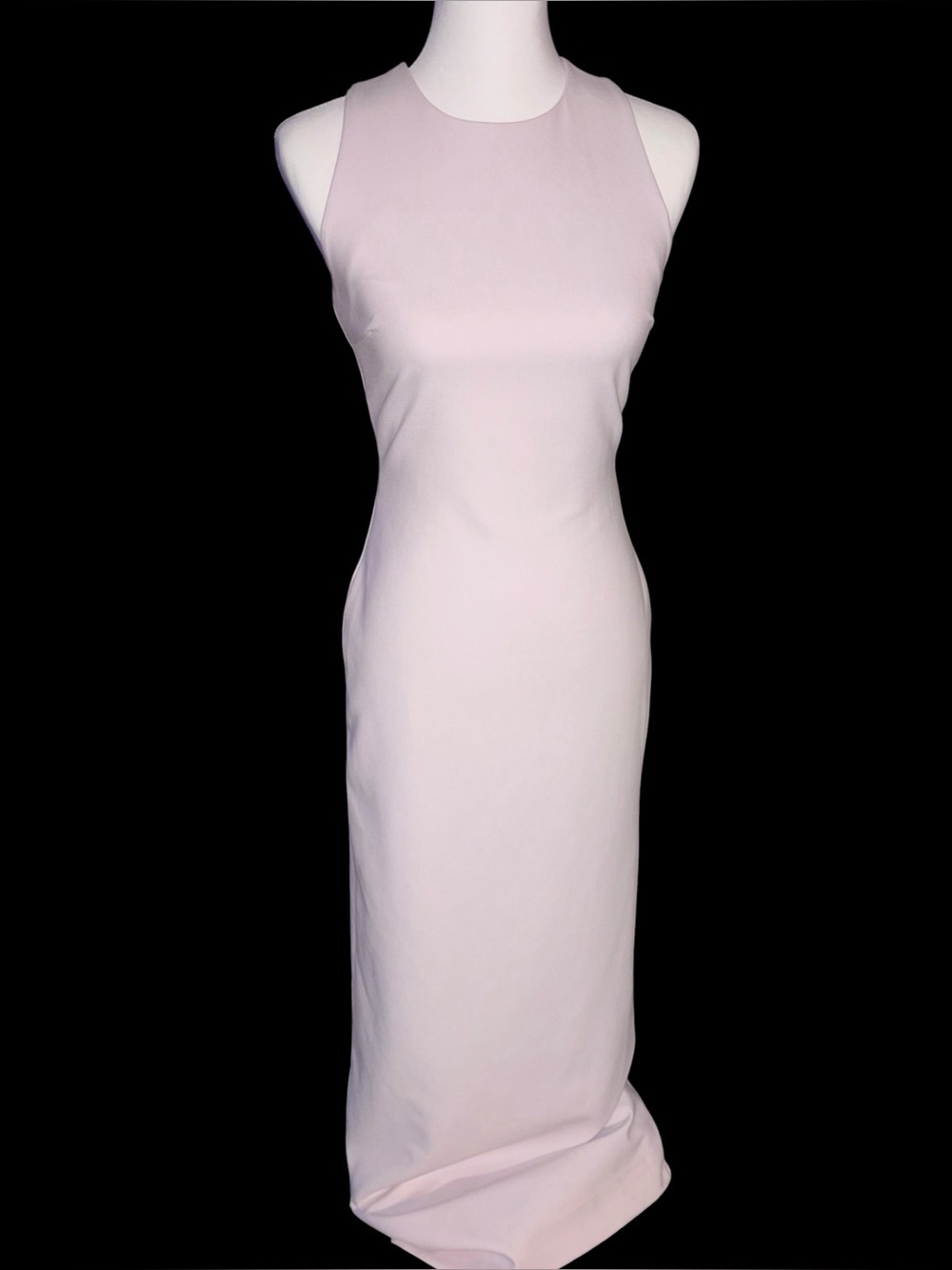 Elizabeth and James Freya Gown Pale Blush 
Lavender Cutout Bridesmaid Size 2